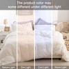 WONGS BEDDING White Duvet Cover Single Size Pompoms Tassels Design