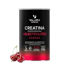 VALARA Creatina Monohidratada Adicionado Con Electrolitos En Polvo Cereza