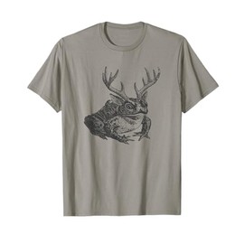 Cottagecore Frog Antlers Vintage Frogcore Aesthetics T-Shirt