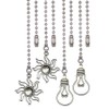 Aiyonoyia 4 Pack Ceiling Fan Pull Chain, 12 Inch Pull