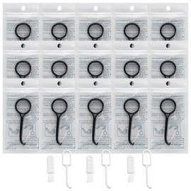 15Pcs Clear Aligner Removal Tool Kit - Portable Retainer Remover Hook for Invisible Braces, Aligners & Retainers - Easy Pull Tool Kit(Black)