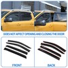 Side Window Deflectors Compatible with Ford Ranger 2024 2025, ABS