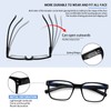 SIGVAN Blue Light Blocking Reading Glasses for Men Women Computer