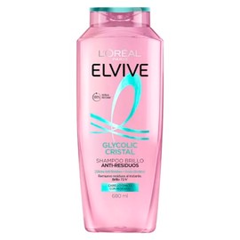 L'Oréal Paris Shampoo Elvive Glycolic Cristal con Glicina Anti Residuos + Ácido Glicólico, 680ml