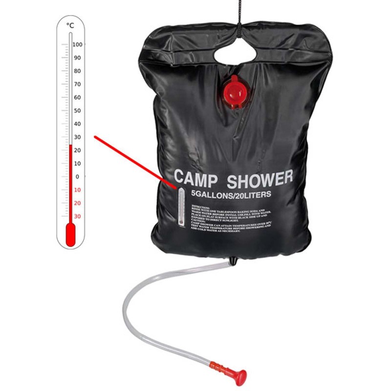 Happy People Super Solar Shower, 20 L Multi-Color