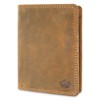 Baur Men's Wallet Genuine Buffalo Leather Wallet with RFID Protection