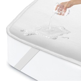 ohano Mattress Protector 90 x 200 cm Waterproof Incontinence Pad Washable Mattress Protector Waterproof Mattress Covers Incontinence Bed Underlay Waterproof Mattress Topper - White