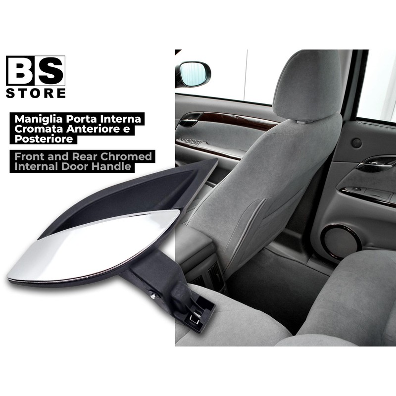 BSSTORE Door Handle Chrome-Plated Interior Front and Rear for Croma