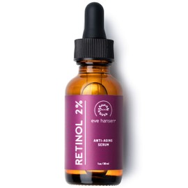 Eve Hansen Retinol Serum for Face 2  1 oz Cruelty Free, Clean and Natural Anti Aging Serum with Vitamin A, Vitamin E and Hyaluronic Acid  Dark Spot...