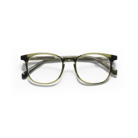 eyebobs Boardroom Unisex Premium Readers, Olive Crystal Front and Temples, 2 Diopter