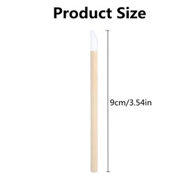 Lipstick Concealer Brushes Bamboo Lip Brushes Disposable Lip Brushes Lipstick Applicator Wand Tool Make Up Brush Bamboo Handle Makeup Tool Kits for Lips Eyes Concealer Makeup Beauty Tool kit