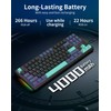 Aula F87 Pro Wireless Mechanical Keyboard, Tri-Mode Bluetooth/2.4GHz/USB-C, 87-Key TKL