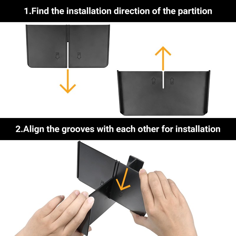 YOJOJOCO Center Console Dividers Organizer Compatible with Honda 2023-2025 2026