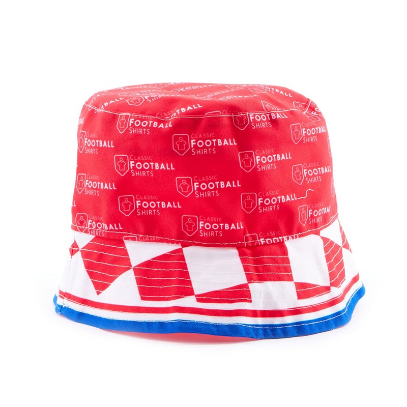 Classic Football Shirts Euro 96' Croatia Home Bucket Hat Red/White