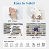 COMSTICKC 10 Pcs 3D Faux Brick Wall Panel, Peel and