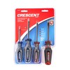 Crescent 4 Pc. Phillips/Slotted Co-Molded Diamond Tip Screwdriver Set -