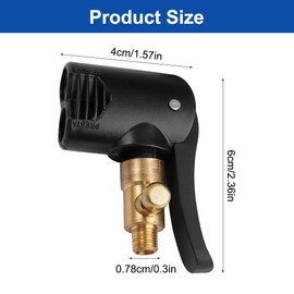 2 Stück Reifenluftfutter Französisches Ventil Adapter, Autoventil Adapter Messing, Auto Reifen Air Chuck Autoventil, Auto Luftpumpe Adapter, für Moto, Reifenfüller, Bicycle (Schrader & Presta)