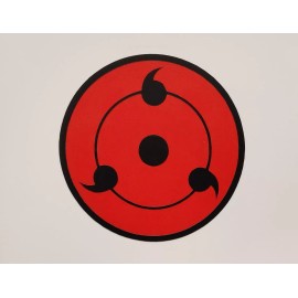 Sasuke Uchiha Sharingan Eye Naruto Sticker Vinyl Decal Windows/Laptop Waterproof