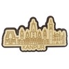 Printtoo Kanpur India Monuments Engraved Wooden Souvenir Fridge Magnet Collectibles