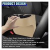 ZIMISI Car Cup Holder, Leather Front Console Gap Filler Organizer