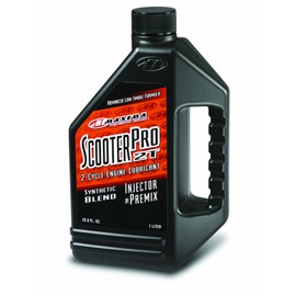 Maxima Racing Oils 27901-2PK Scooter Pro Synthetic 2-Stroke Premix/Injector Oil 1L Bottle, 2-Pack
