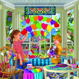 Hearts of Hope Family Craft Puzzle for Adults and Kids | Difficult 500 Piece Jigsaw Puzzle Toy | Fun Quarantine Gifts | Interactive Brain Teaser for Game Night | 20 x 20 Inches