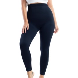 Underoutfit Compression Leggings, High Waisted Tummy Control Leggings for Women Navy