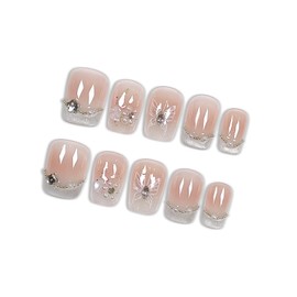 Hantyer Handmade Press On Nails Love Edition 10pcs False Nails For Women