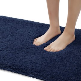 DEXI Bathroom Rug Mat, 32x20, Extra Soft and Absorbent Bath Rugs, Machine Wash Dry, Non-Slip Carpet Mat for Tub, Shower, and Bath Room, Brown