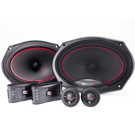MB Quart RS1-269 Reference 2-Way Component Speaker System (Black, Pair) – 6x9 Inch Component Speaker System, 240 Watt, Car Audio, 4 OHMS (Grills Included)