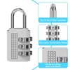 Udbrud Combination Lock, Pack of 6 3 Digit Combination Lock,