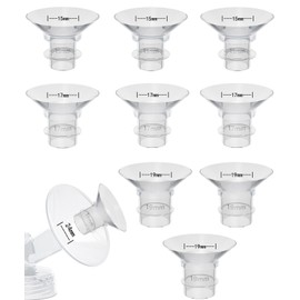 Flange Inserts 9PCS 15/17/19mm*3 Compatible with Momcozy M5/M6/M9/S12pro/S9pro/Spectra/Medela/Willow/TSRETE 24mm Breast Pump Shields/Flanges,Reduce 24mm Tunnel Down to Correct Size