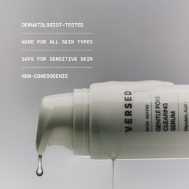 Versed Skin Refine Gentle Pore Clear Serum |Exfoliating facial serum with salicylic acid and mandelic acid for clear skin Safe for sensitive and vegan 30ml 1 fl oz / Versed 피부 리파인 젠틀 모공 클리어 세럼 | 살리실산과 만델산으로 각질 제거 페이셜 세럼으로 맑은 피부를 위한 제품 민감성 비건 30ml  1 fl oz에 안전