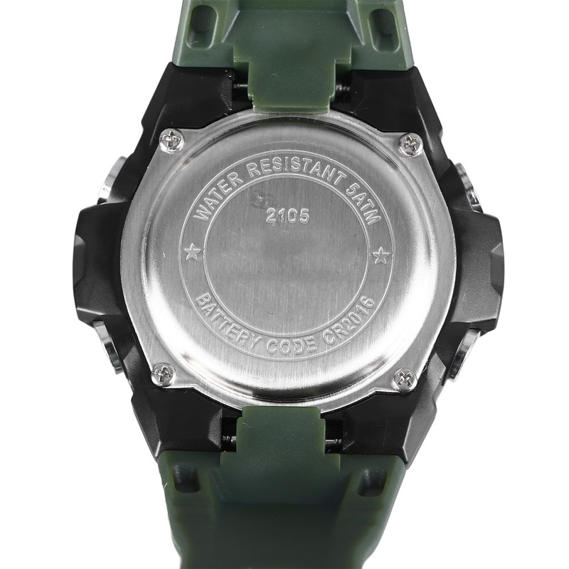 Quartz Electronic Watch Casual Double Movement Waterproof Dual Display Luminous