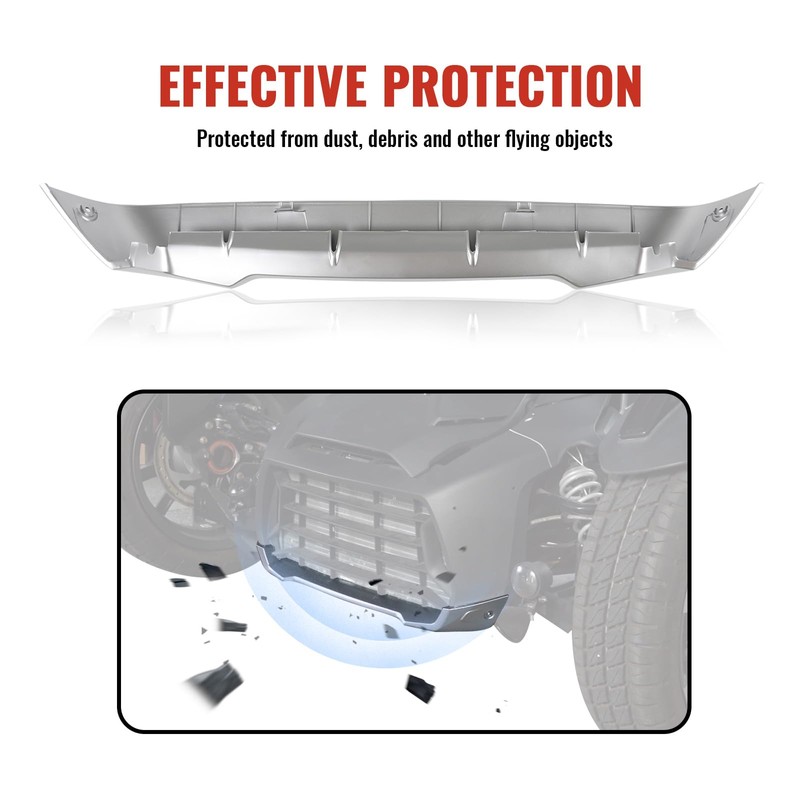 LUXEMOTO Front Radiator Protector for Can-Am Ryker, Plastic Lower Bump