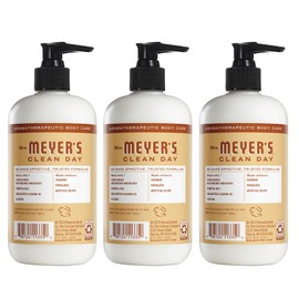 MRS. MEYER'S CLEAN DAY Hand Lotion for Dry Hands, Non-Greasy Moisturizer Made with Essential Oils, Oat Blossom, 12 oz Bottles, Pack of 3