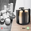 Fanspack Rotatable Cup and Lid Organizer with 4 Compartments, Coffee