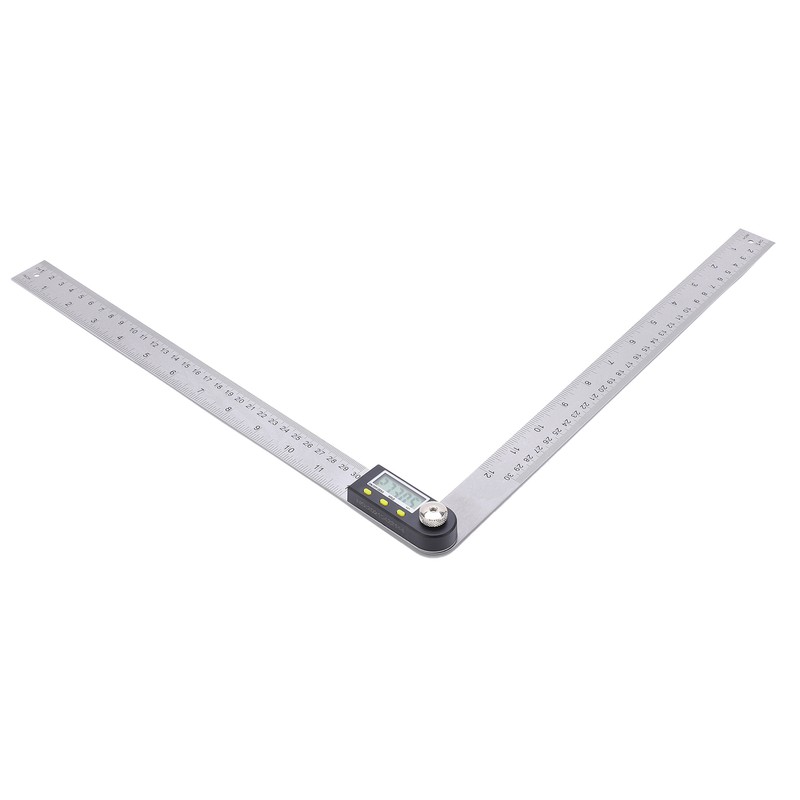 0‑300mm Digital Protractor Portable Stainless Steel LCD Angle Finder Ruler