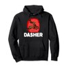 Christmas Santa's Reindeer Lazy Costume Dasher Pullover Hoodie