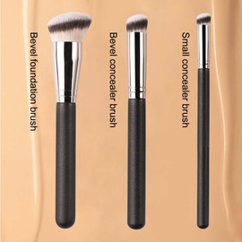 3 Packs Makeup Brushes Foundation Brush and Concealer Brush Concealer Brushs Make Up Brushes Kit for Blending Liquid Cream and Powder Buffing Stippling