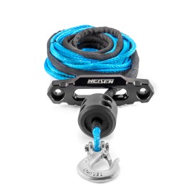 WSAYS 1/4" x 50' Synthetic Winch Line Cable Rope W/ Sleeve+Winch Hook Fairlead - 4 7/8" Fairlead+1/4" x 50'Synthetic Winch Rope