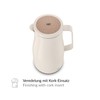alfi Studio Tea Insulated Jug 1.0 L White, Double-Walled Stainless