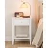 Apetaccat Fluted Nightstand, Farmhouse Night Stand with 1 Drawers, Mid