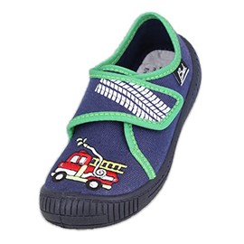 Beck Boys’ Fire Low-Top Slippers, Blue (Blau 34), 11.5 UK Child