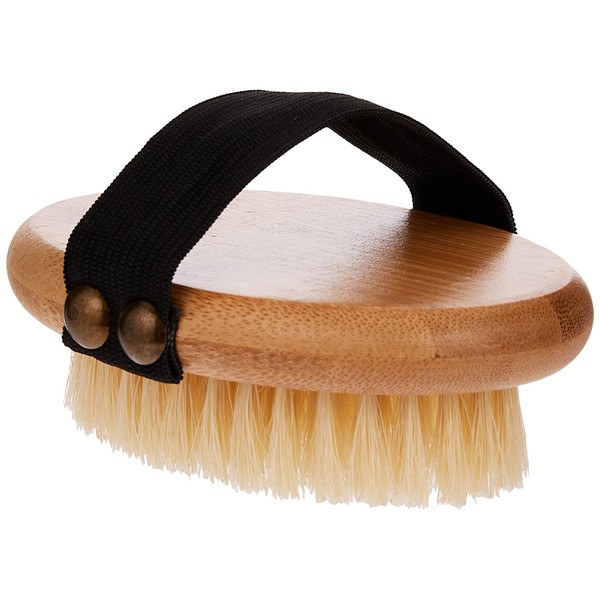 Mikki 6280001 Bamboo Hand Brush with Bristles for Smooth and Short Coat, Gentle Grooming Brush, for Dogs and Cats, Made from Sustainable Bamboo, 78 g, Brown