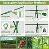 70pcs Garden Stakes Set, 16 Inches Plastic Coated Metal Plant