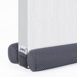 fowong Door Draft Stopper 30" to 36" Adjustable Under Door Noise Stopper for Bottom of Doors, Soundproofing Door Guard Windproof Door Sweep Seal Large Gap for Interior Exterior Doors, Grey
