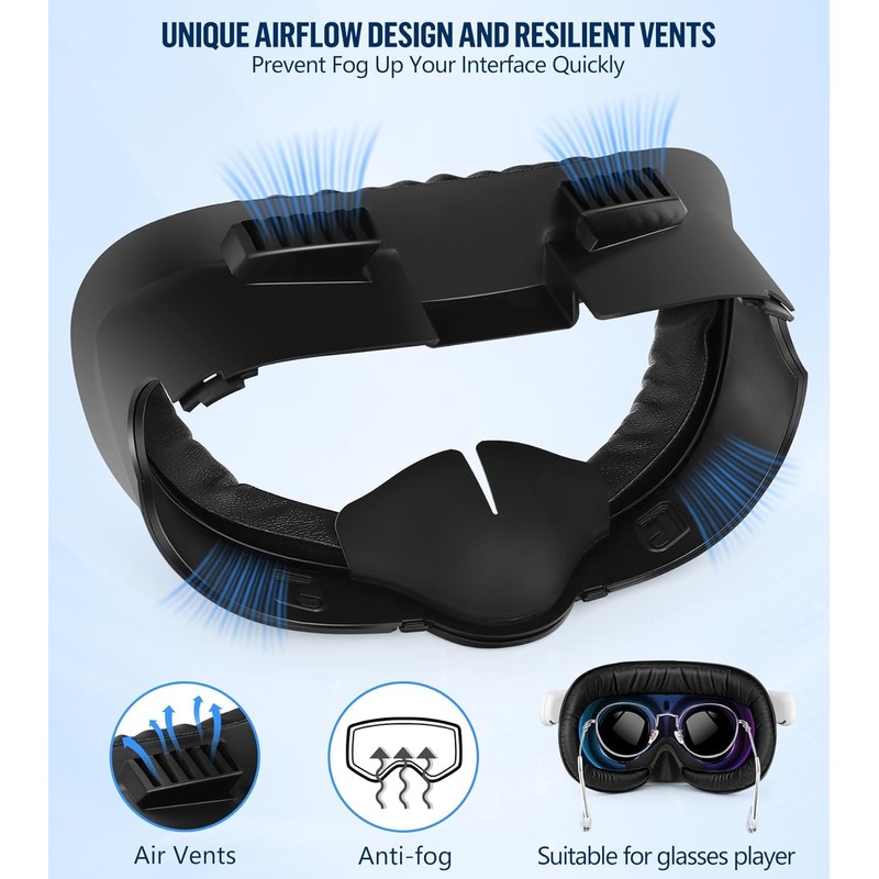 Facial Interface & Face Pad Cushion Compatible with Oculus/Meta Quest