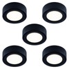 LUMILAND Wired LED Puck Lights 120V (2.7Wx5) Plug-in Lighting Warm