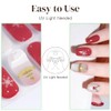Tiras de gel semicuradas para uñas, 28 piezas de pegatinas